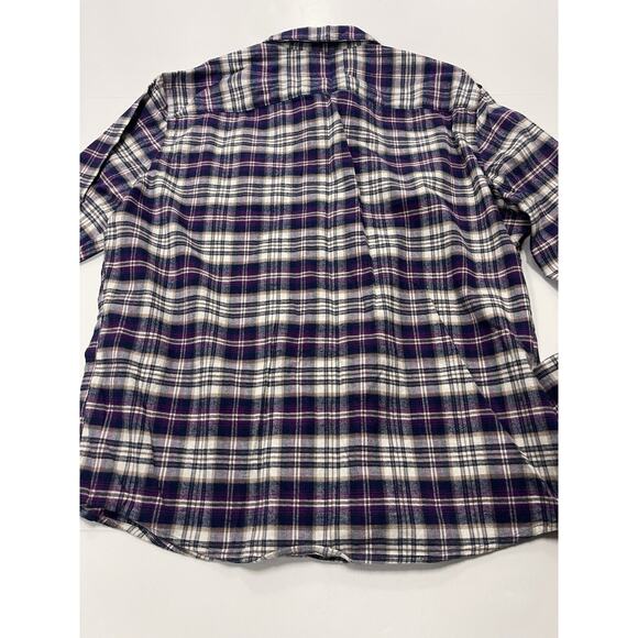 Apt. 9 Premier Flex Untucked Fit Men’s Small Button Up Shirt- Purple/Blue Plaid - Picture 7 of 7